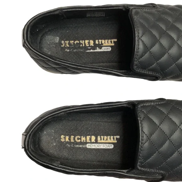 Skechers Double Up Street Slip On Sneakers Black Size 8 - Picture 5 of 10
